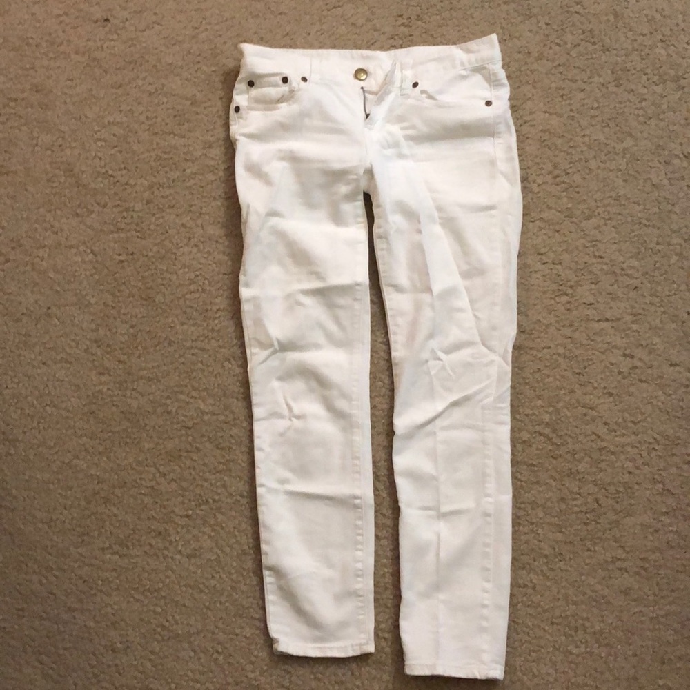 White J Crew Jeans - “Toothpick” Jeans